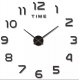 Sieninis laikrodis "3D" (60-130cm) juodas